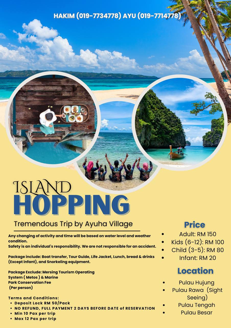AYUHA VILLAGE ISLAND HOPPING